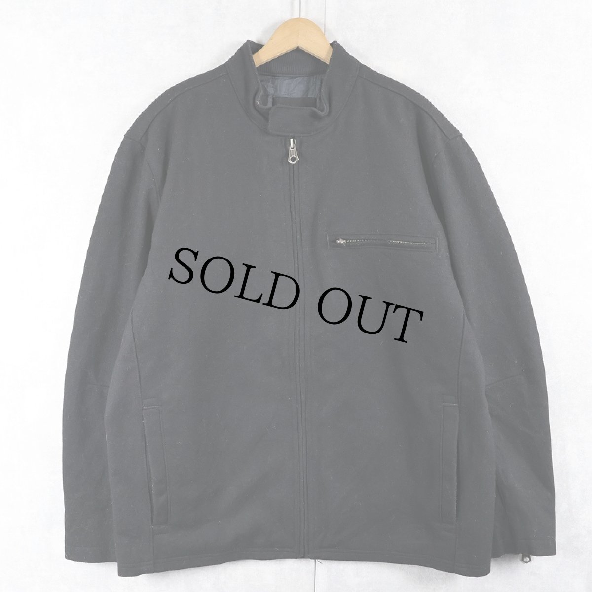 画像1: GAP メルトンウールジャケット BLACK XL (1)