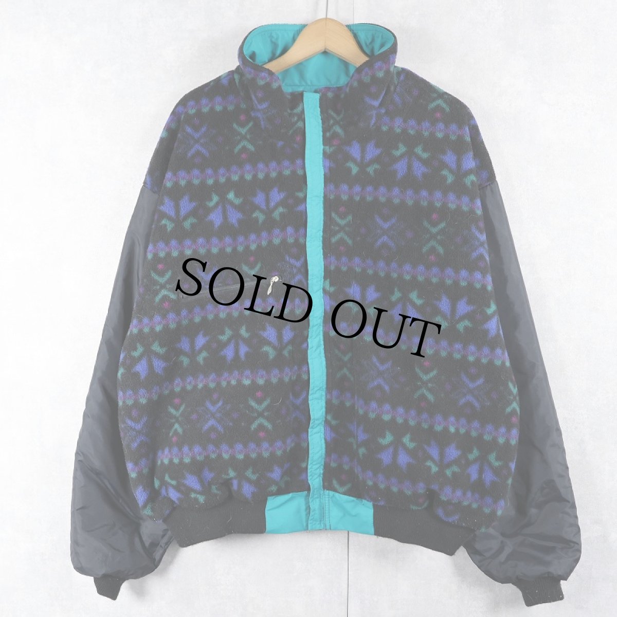 画像2: 80〜90's L.L.Bean "Warm-up Jacket" フリースライナー シェルドジャケット  (2)