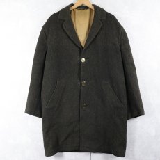 画像1: 〜70's Golden Look Tuscan ENGLAND製 ウールコート (1)