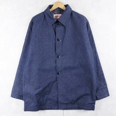画像1: 60〜70's WORK WEAR CORPORATION USA製 ブランケットライナー デニムワークジャケット SIZE40 (1)