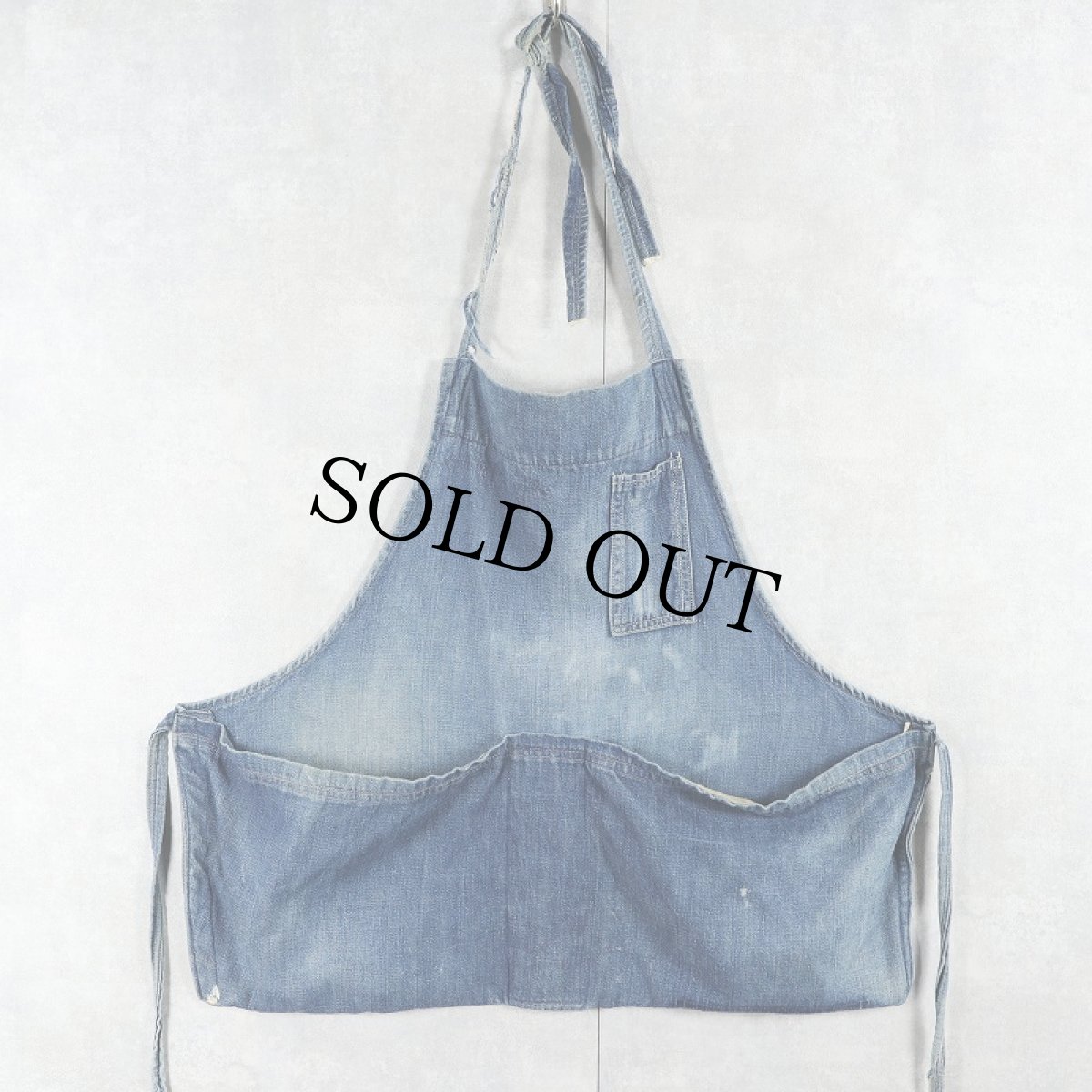 画像1: VINTAGE デニムエプロン (1)