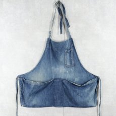 画像1: VINTAGE デニムエプロン (1)