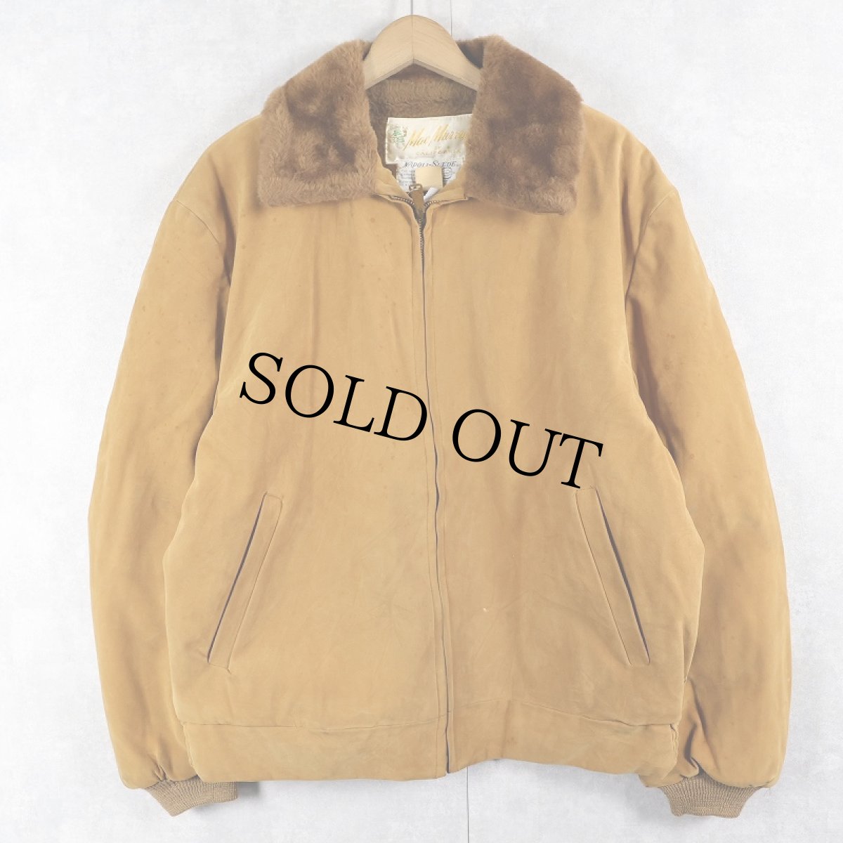 画像1: 50〜60's Mac Murray OF CALIFORNIA ボアライナー スエードレザージャケット XL (1)