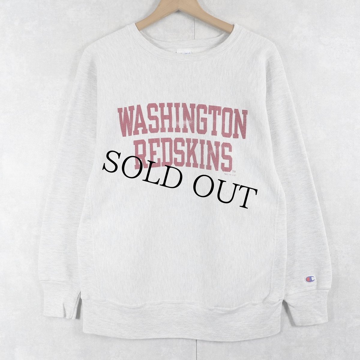 画像1: 90's Champion REVERSE WEAVE USA製 "WASHINGTON REDSKINS" プリントスウェット L (1)