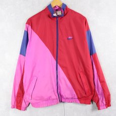 画像1: 90's NIKE 銀タグ 切り替えデザイン ナイロンジャケット L (1)