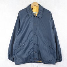 画像1: 80〜90's L.L.Bean ナイロンコーチジャケット NAVY L (1)