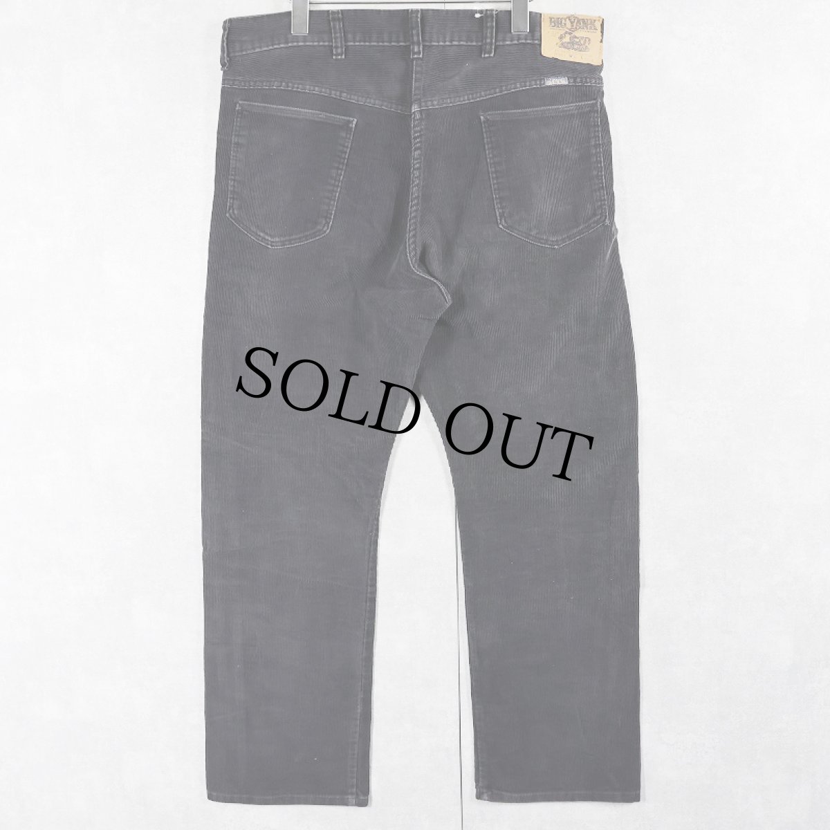 画像2: 70〜80's BIG YANK USA製 コーデュロイパンツ BLACK W37 (2)