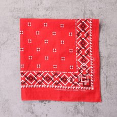 画像1: 60's GUARANTEED FAST COLOR 総柄 バンダナ (1)