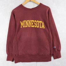 画像1: 80's Champion REVERSE WEAVE トリコタグ USA製 "MINNESOTA" プリントスウェット M (1)