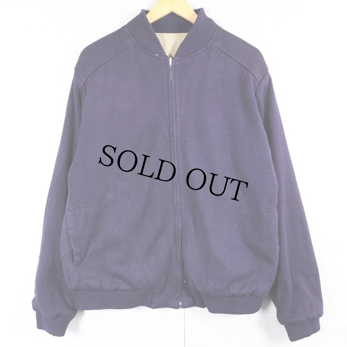 画像2: 70〜80's LACOSTE リバーシブルニットブルゾン M (2)