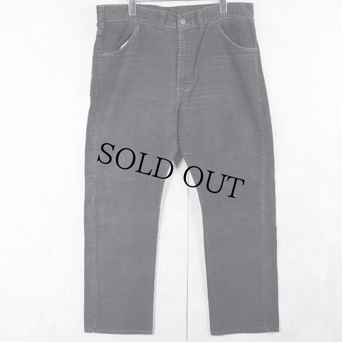 画像1: 70〜80's BIG YANK USA製 コーデュロイパンツ BLACK W37 (1)