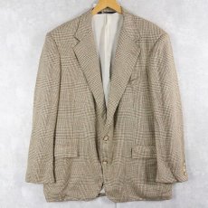 画像1: 90's POLO Ralph Lauren Perkins Shearer グレンチェック柄 ウールテーラードジャケット  (1)