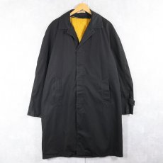 画像1: 60's〜 ZELAN ボアライナー ステンカラーコート BLACK (1)