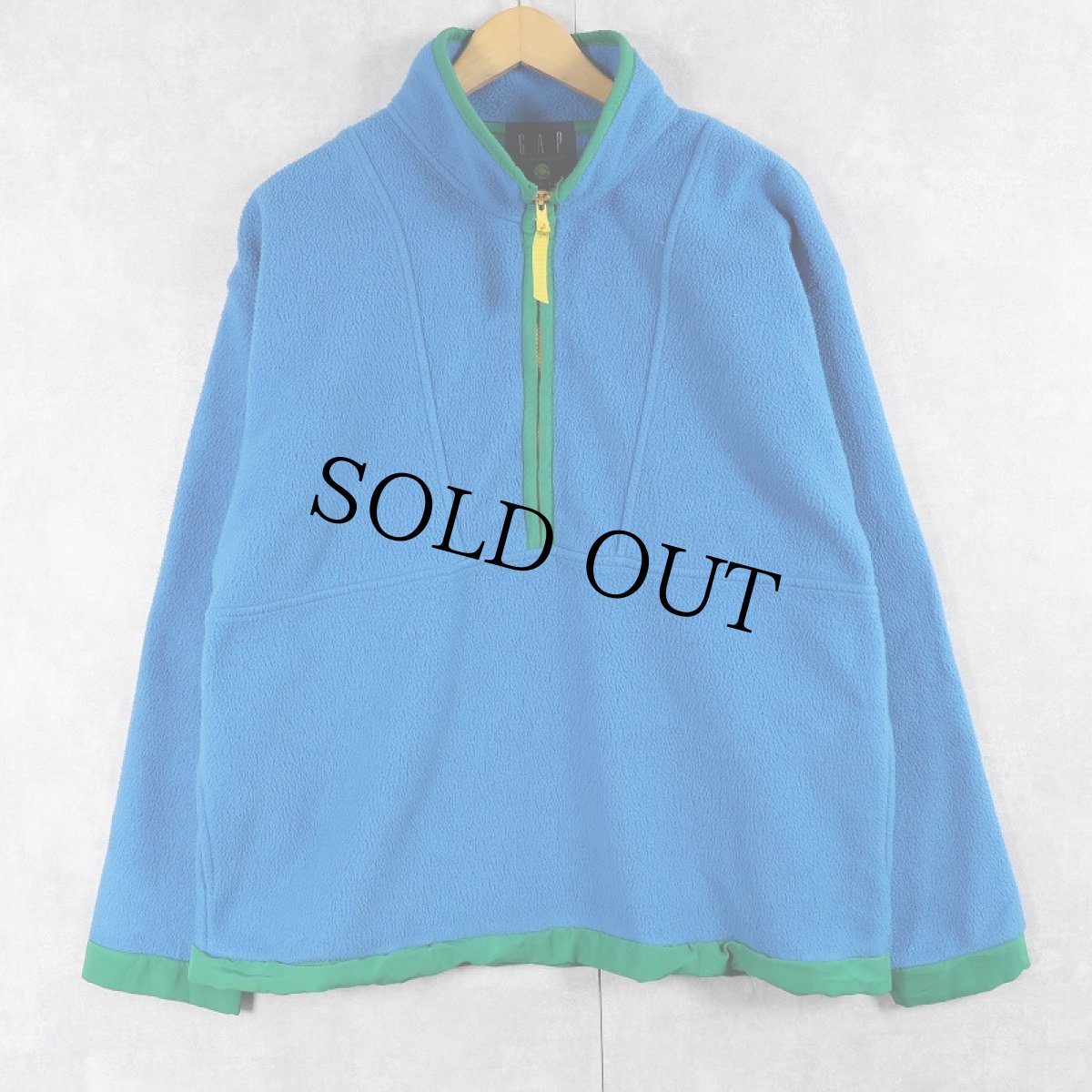 画像1: 【SALE】 GAP "ARCTIC LIGHT FLEECE" ハーフジップ フリースジャケット M (1)