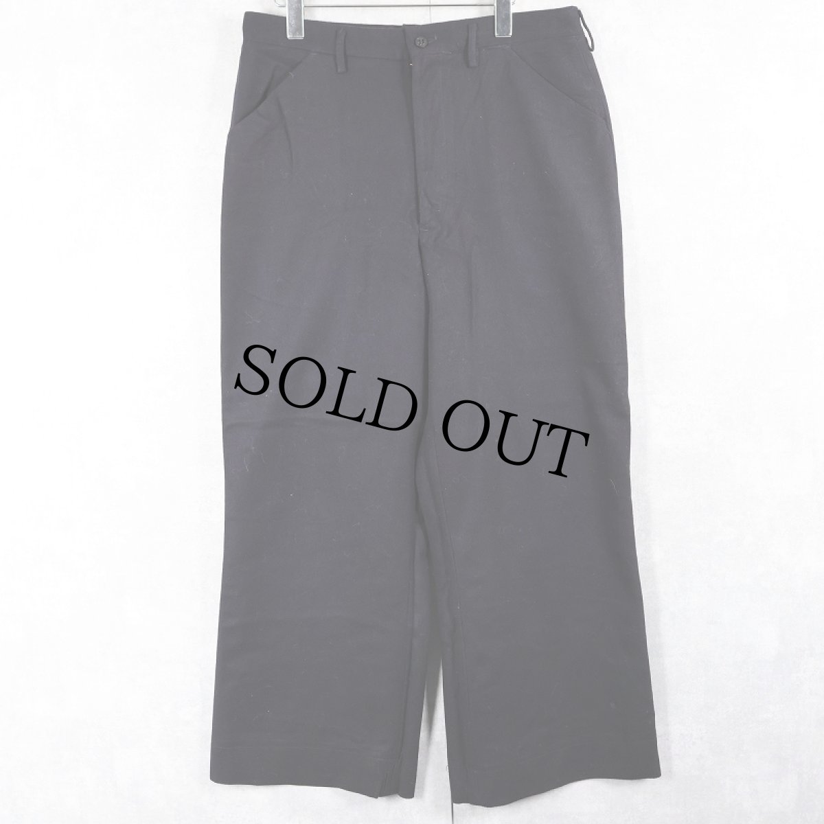 画像1: 50's U.S.NAVY ウールセーラパンツ NAVY W33 (1)