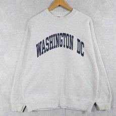 画像1: 90's FRUIT OF THE LOOM USA製 "WASHINGTON DC" プリントスウェット L (1)