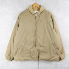 画像1: 70's Woolrich キルティングライナー ウエスタンダウンジャケット XL (1)