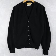 画像1: 60's Smiths アルパカニットカーディガン BLACK L (1)