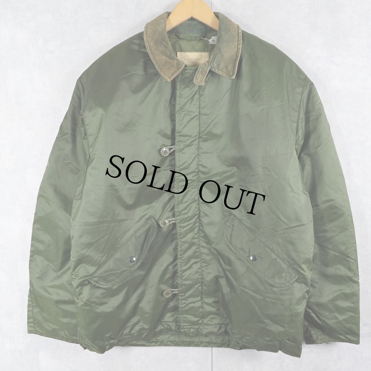 画像1: 70's U.S.NAVY A-1 Extreme Cold Weather Impermeable ナイロンデッキジャケット MEDIUM (1)