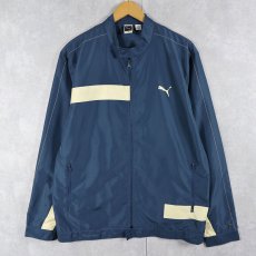 画像1: 2000's PUMA ロゴ刺繍 ナイロントラックジャケット M (1)