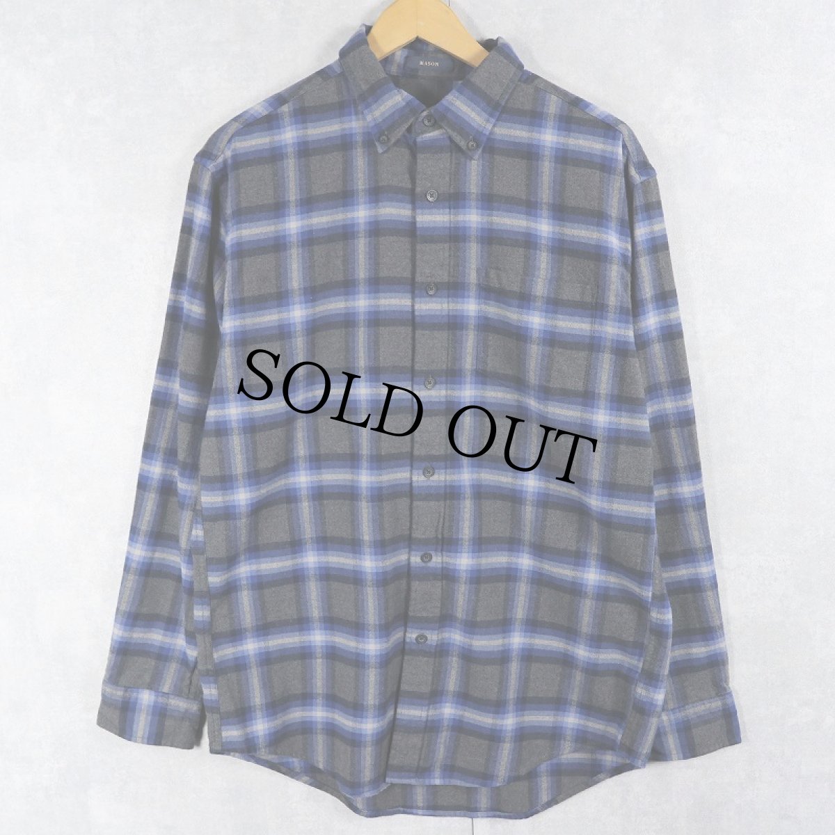 画像1: PENDLETON "MASON" チェック柄 コットンボタンダウンシャツ M (1)