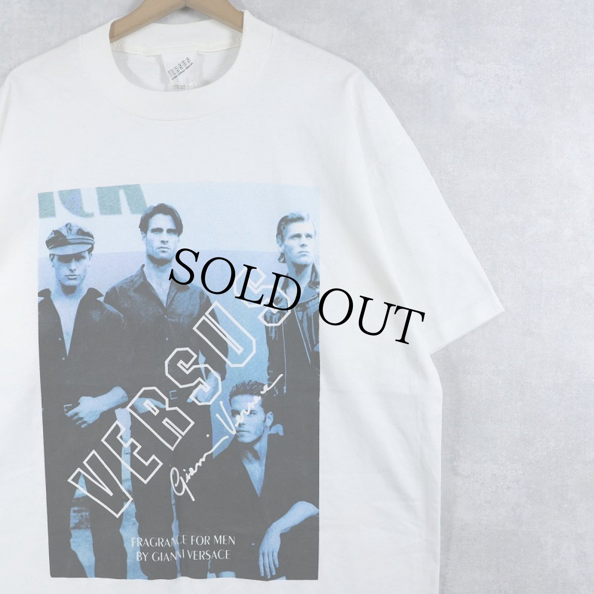 画像1: 90's BRUCE WEBER USA製 "VERSACE" フォトプリントＴシャツ ONE SIZE DEADSTOCK (1)