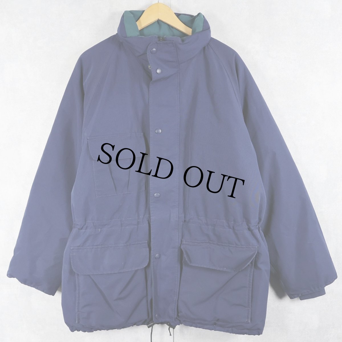 画像1: 80's Eddie Bauer USA製 "RIDGE LINE" GORE-TEX グースダウンジャケット NAVY L (1)