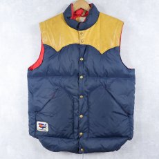 画像1: 70's Rocky Mountain Featherbed ウエスタンダウンベスト SIZE44 (1)