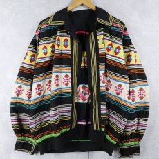 画像1: 60〜70's SEMINOLE パッチワークジャケット BLACK (1)