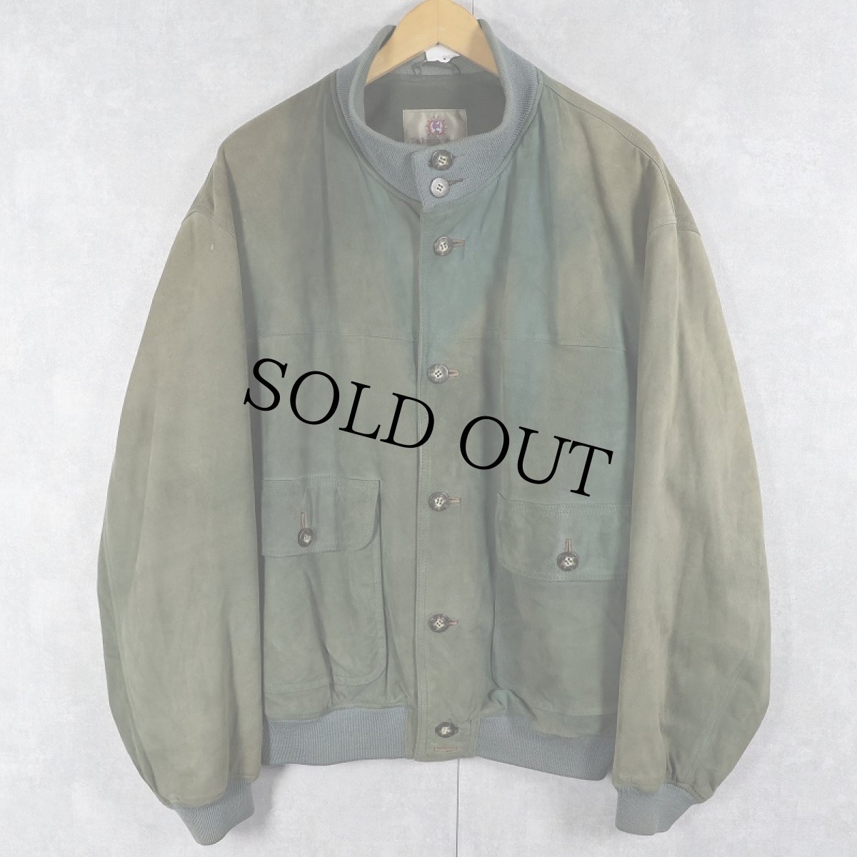 画像1: THE TERRITORY AHEAD スエードレザージャケット L  (1)