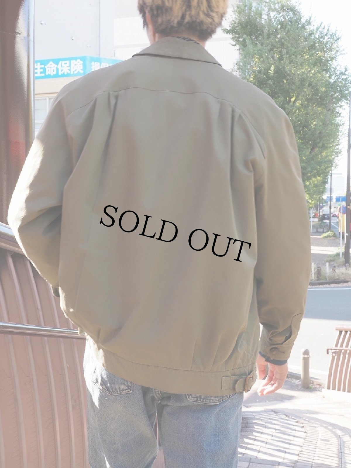 画像4: 80〜90' Burberry's ENGLAND製 レザー切り替え スイングトップ (4)