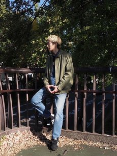 画像5: 80〜90' Burberry's ENGLAND製 レザー切り替え スイングトップ (5)