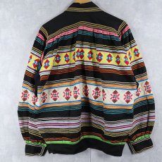 画像2: 60〜70's SEMINOLE パッチワークジャケット BLACK (2)