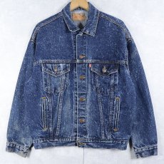 画像1: 80's Levi's 70507-0229 USA製 ギャラクティックウォッシュ デニムジャケット S (1)