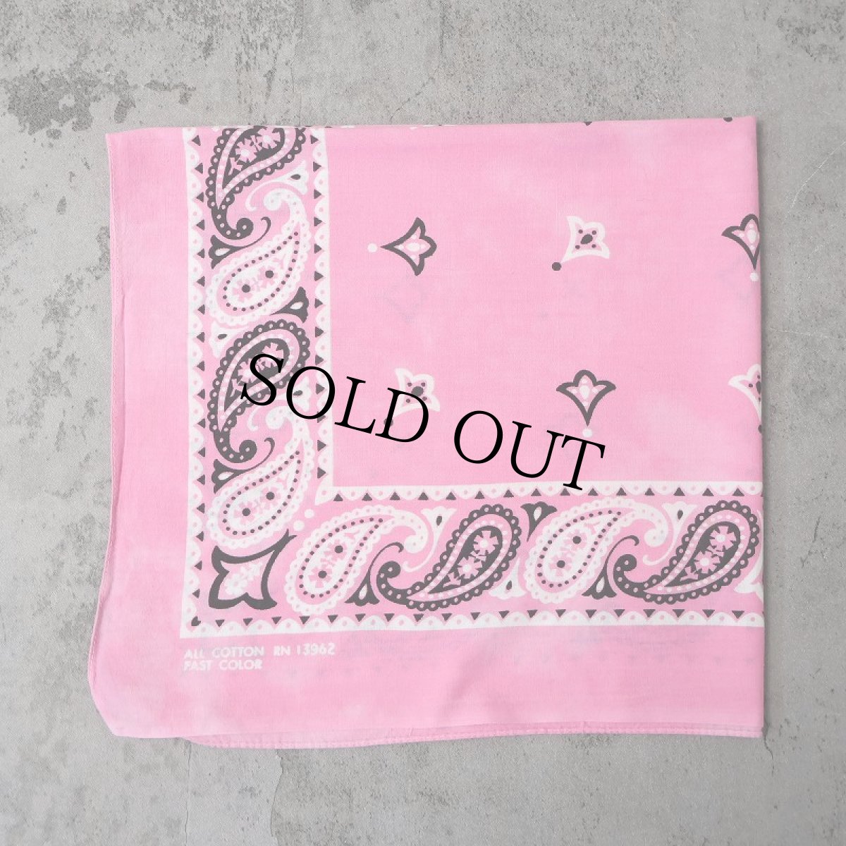 画像1: 60's FAST COLOR ペイズリー柄 バンダナ (1)