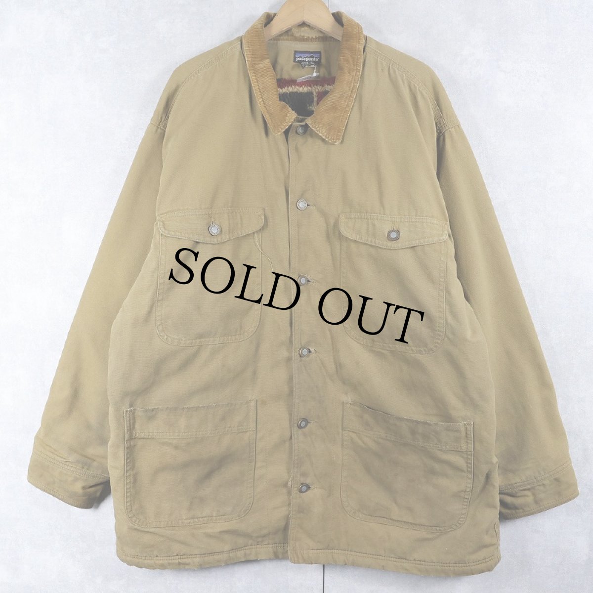 画像2: 90's Patagonia ボアライナー ヌエボレンジコート L (2)