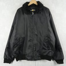 画像1: Law Pro "B-15 TYPE" キルティングライナー フライトジャケット BLACK XL (1)
