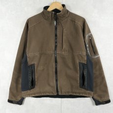 画像1: Arborwear 切り替えデザイン 裏フリース ダックジャケット M (1)