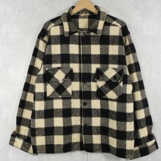 画像1: 60's MINNESOTA WOOLEN バッファローチェック柄 ウールシャツ  (1)