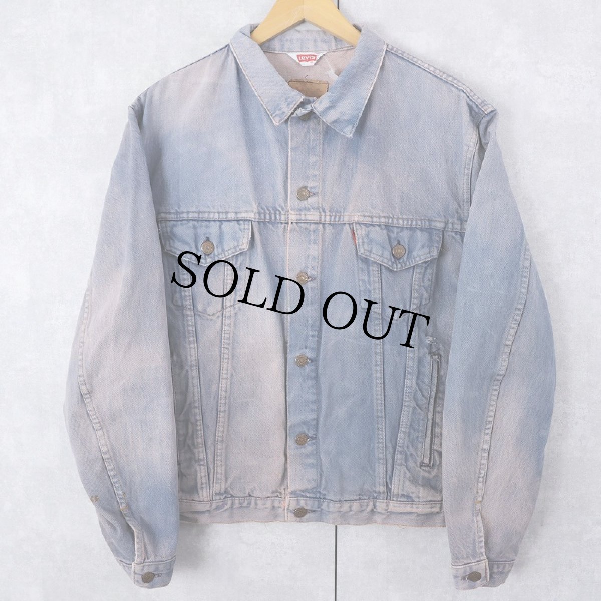 画像1: 80's EURO Levi's 70506 FRANCE製 後染め デニムジャケット SIZE48 (1)