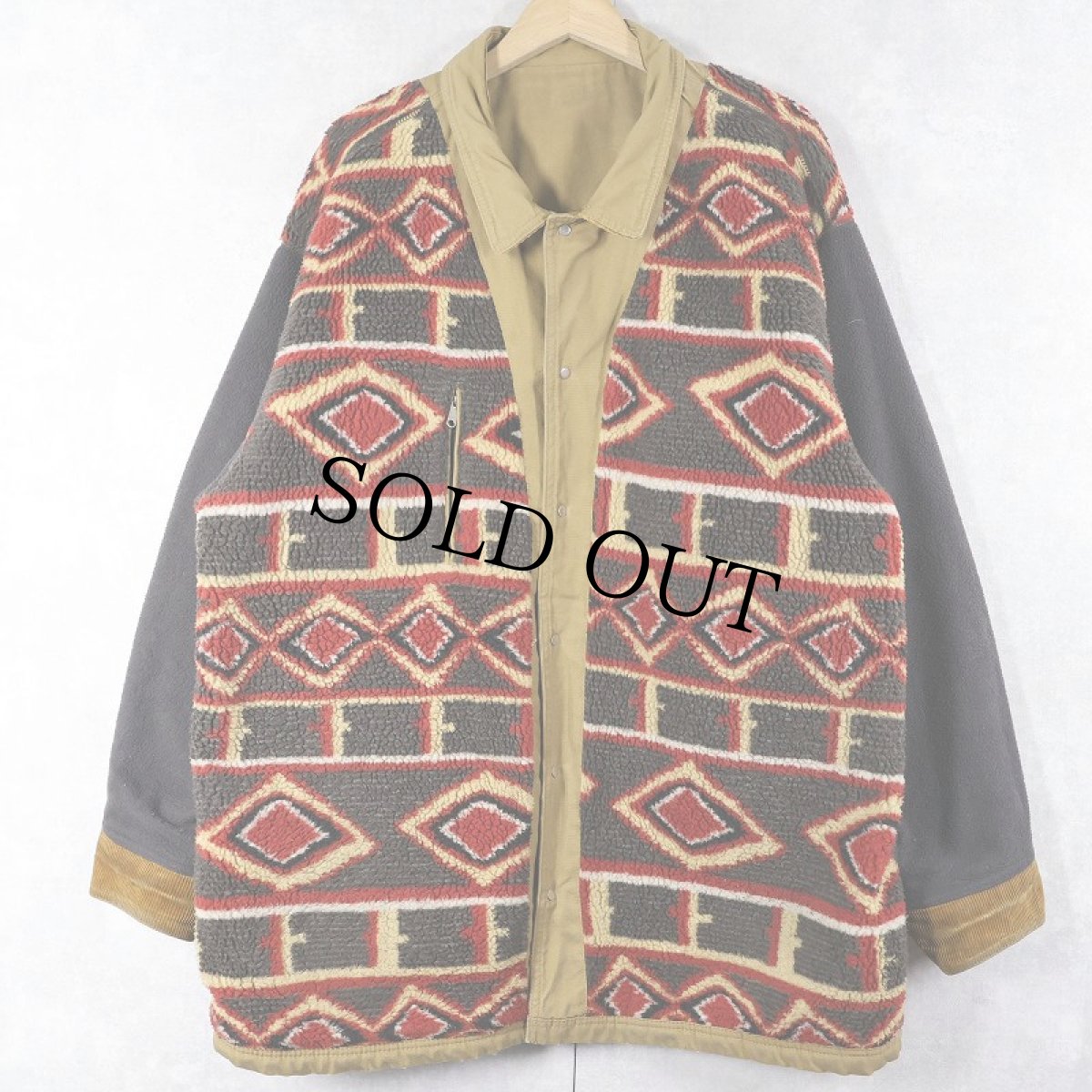 画像1: 90's Patagonia ボアライナー ヌエボレンジコート L (1)