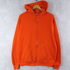 画像1: 90's JERZEES USA製 スウェットジップパーカー L (1)