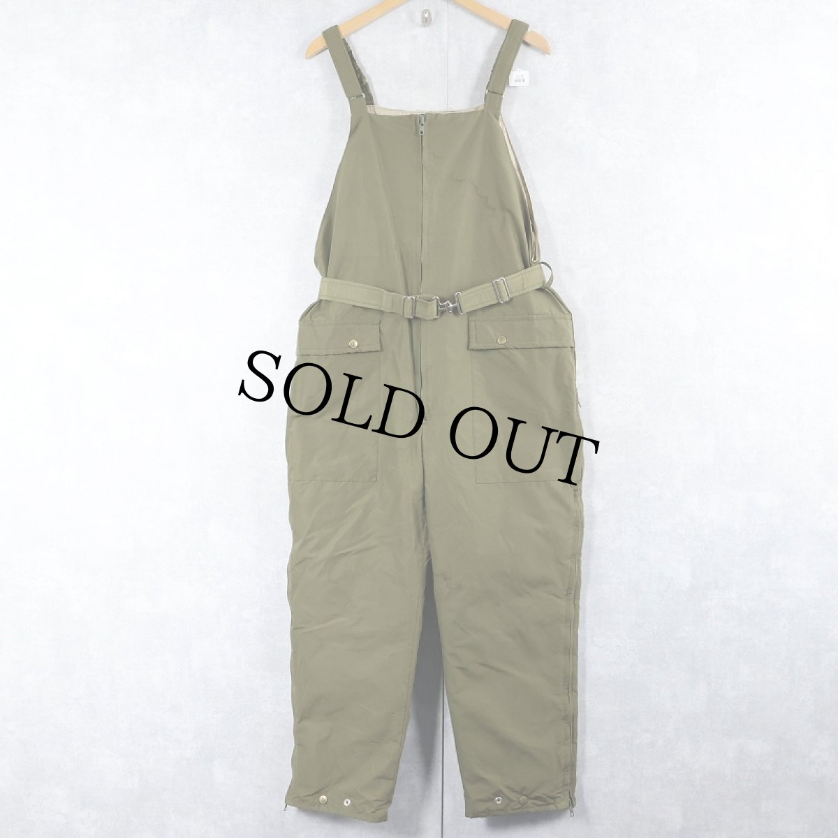 画像1: 70〜80's Eddie Bauer 裏キルティング グースダウンオーバーオール M (1)