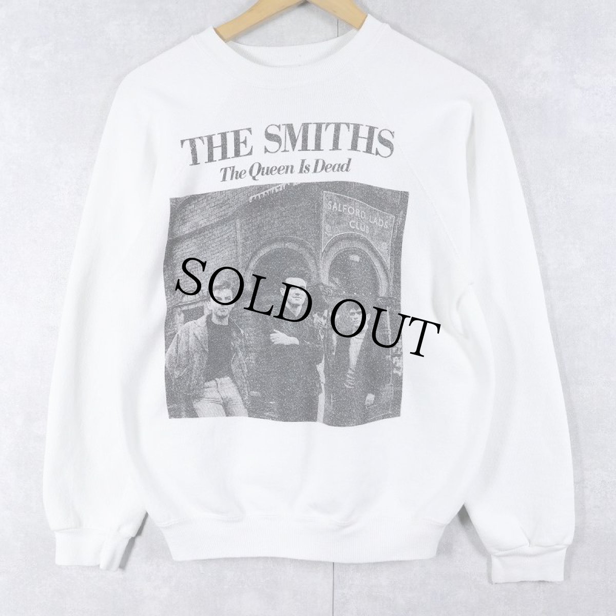画像1: 90's THE SMITHS USA製 "The Queen Is Dead" ロックバンド アルバムラグランスウェット XL (1)