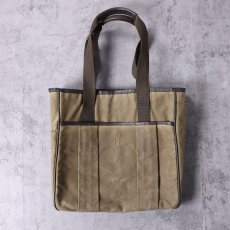 画像1: 80〜90's L.L.Bean USA製 オイルドキャンバス トートバッグ (1)