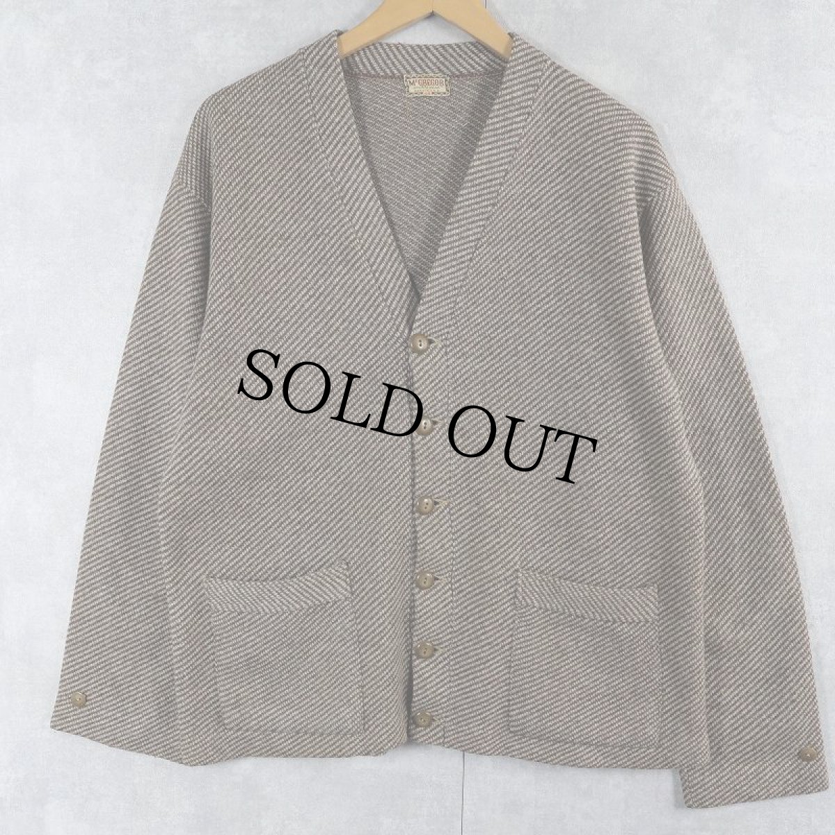 画像1: 50's McGREGOR USA製 ウールニットカーディガン SIZE44 (1)