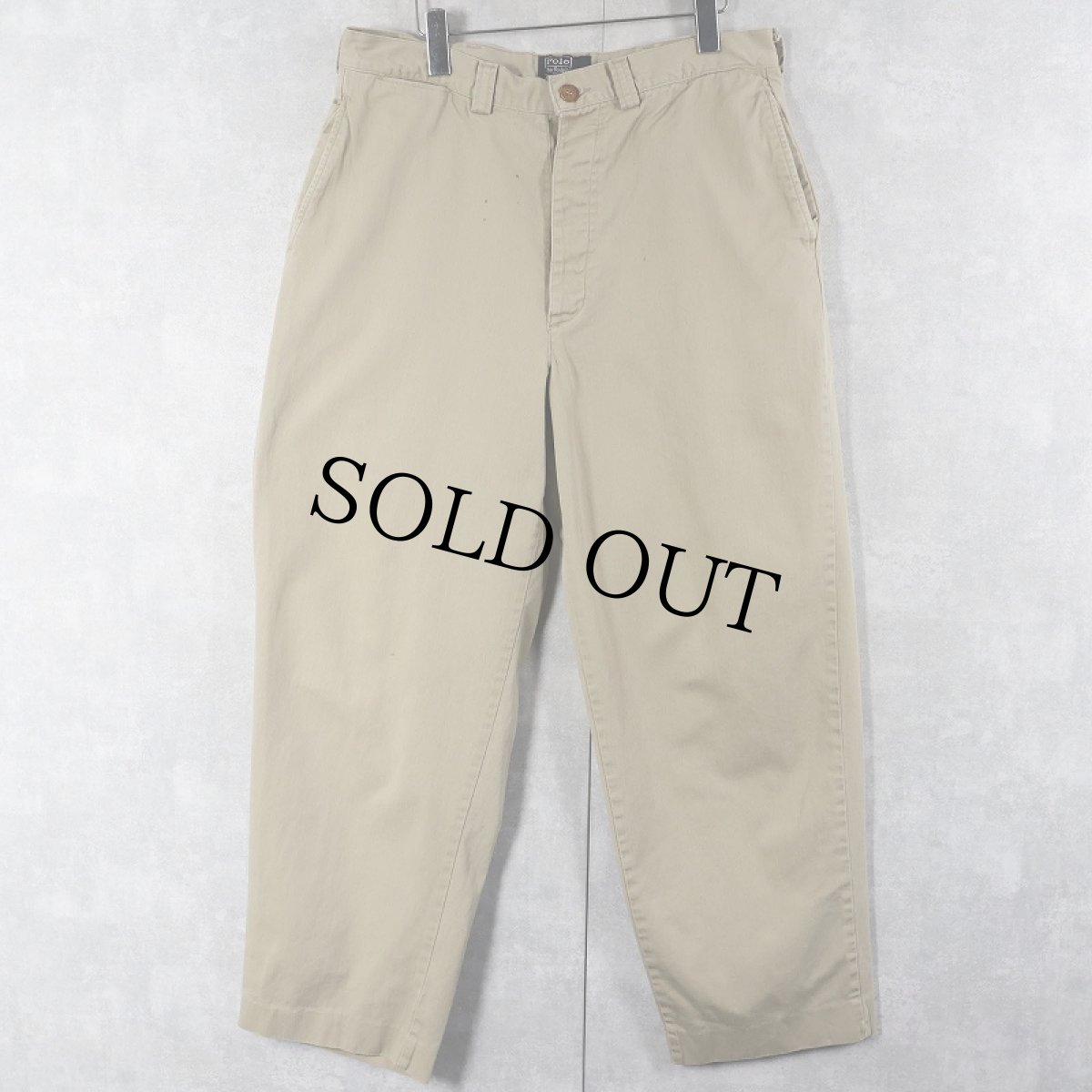 画像1: 90's POLO Ralph Lauren USA製 チノトラウザーズ W33 (1)