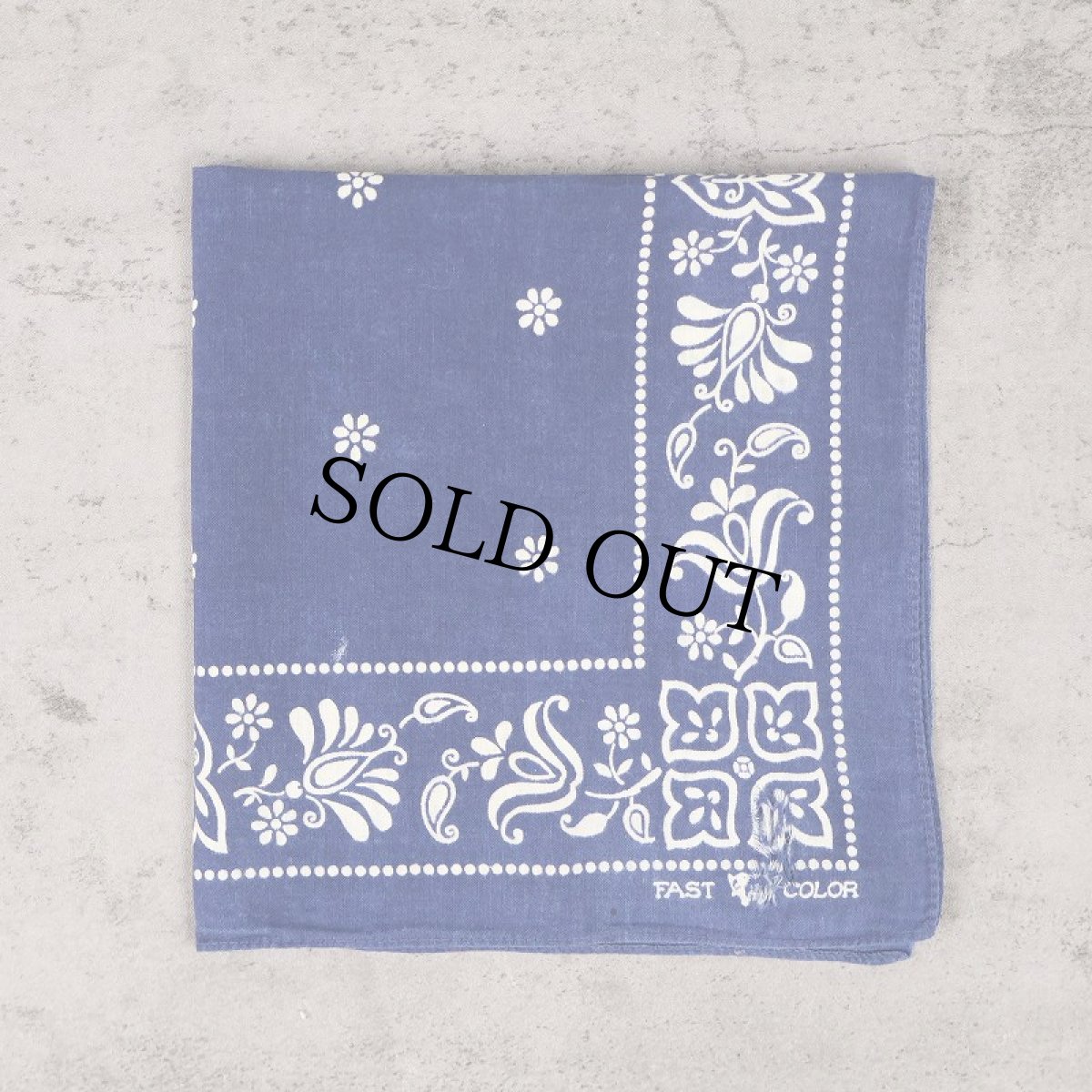 画像1: 40〜50's エレファントブランド 花柄 バンダナ 下鼻 (1)