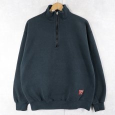 画像1: 90's RUSSELL ATHLETIC USA製 ハーフジップスウェット L (1)