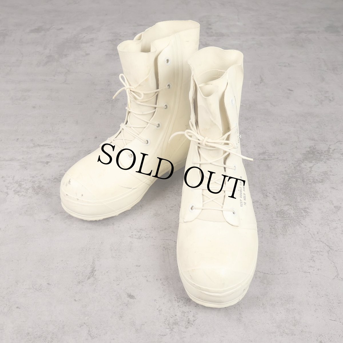 画像1: 70's U.S.ARMY ECW Mickey Mouse ラバーブーツ 28cm (1)